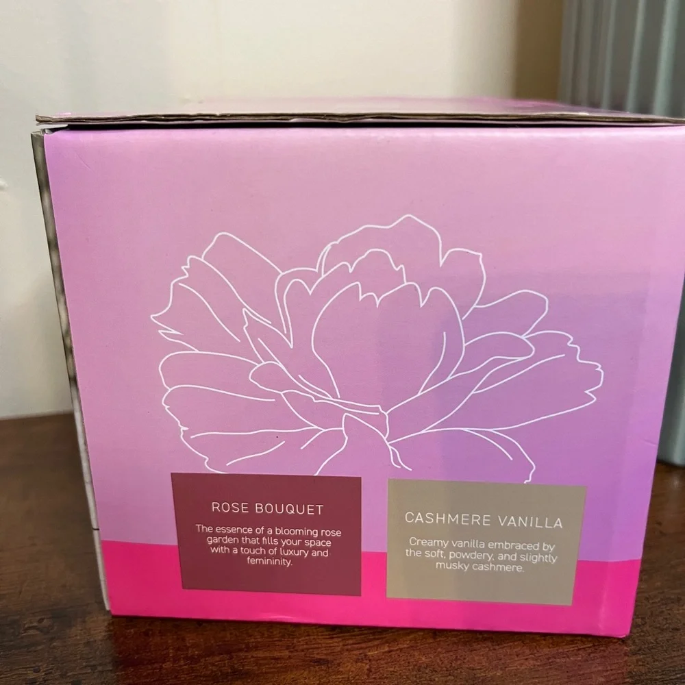 Bluzen Ceramic Succulent Oil Diffuser, NIB with two scents essential oils